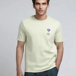 Rare Rabbit Yellow Regular Fit Graphic T-Shirt-image-51