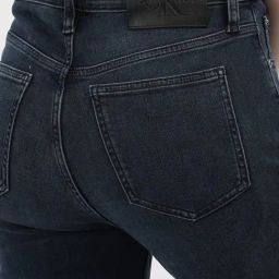 CALVIN KLEIN JEANS Blue Medium-Wash Slim Fit Mid Rise Jeans image 5
