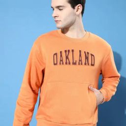 Dillinger Light Brown Loose Fit Printed Sweatshirt-41