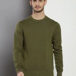 Tommy Hilfiger Olive Cotton Regular Fit Sweatshirt-image-62