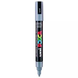 Uni Posca PC-5M 1.8-2.5 mm Medium Tip Grey Ink Water Based Paint Marker (Pack of 6 Pcs)-13