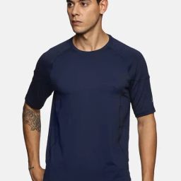 DOMIN8 Navy Regular Fit Sports T-Shirt-image-65