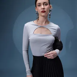 bebe Future Glam Twisted Detail Crop Top-picture-33
