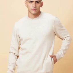 Being Human Beige Regular Fit Sweatshirt-picture-6