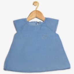 Creative Kid'S Girls Blue Regular Fit Printed Dress-image-52