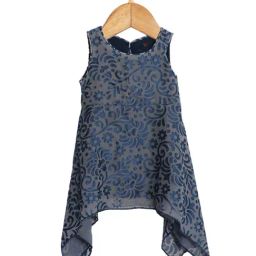 Creative Kid'S Girls Navy Regular Fit Printed Dress-image-44