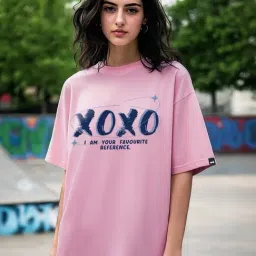 Bewakoof Pink Graphic T-Shirt-picture-28