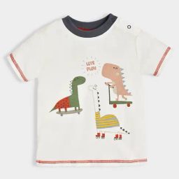 MiArcus Kids White Printed T-Shirt-image-27