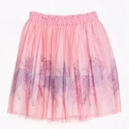 Allen Solly Girls Pink Cotton Printed Skirt-picture-28