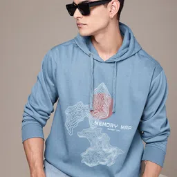 The Roadster Life Co. Graphic Printed Hooded Relaxed Fit Sweatshirt-picture-11