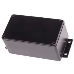 RS PRO Black Die Cast Aluminium Enclosure, IP66, Flanged, Black Lid, 139.6 x 63.8 x 55 mm Model No 6214980-image-11