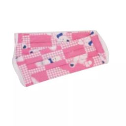 Ivillage Small Cotton Fabric Pink Baby Print Face Mask for Kids Set Mask01S_Printed5 (Pack of 10)-0