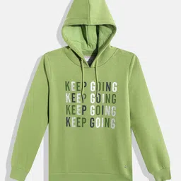 Monte Carlo Girls Green Typography Printed Hooded Sweatshirt-image-38