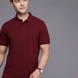 Allen Solly Printed Polo Collar Pure Cotton T-shirt-image-14