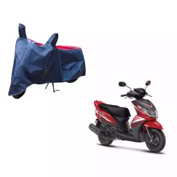 Auto Pearl Waterproof Two Wheeler Cover For Yamaha Ray Z (Red & Blue)-image-95
