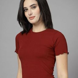 KASSUALLY BASICS Crop Solid Top image 3