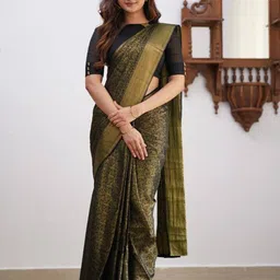 Sitanjali Woven Design Zari Banarasi Saree-image-58