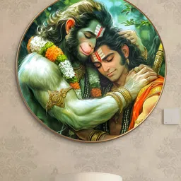 Myntra Elegant Homes Green & White 1 Piece Wood Religious Wall Paintings-picture-16