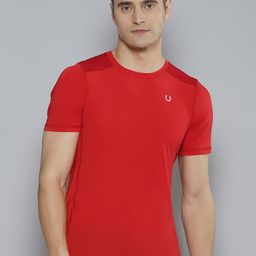 Fitkin Men Red Anti Odour Gym T-shirt-image-20