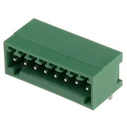 RS PRO 8 Way Pluggable Terminal Block 2.5 mm Pitch Solder Termination, 8745379-52