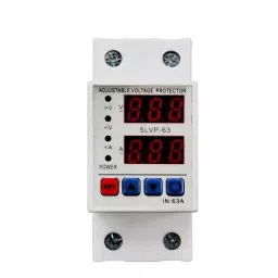 DeHMY 63 A Single Phase Automatic Over/Under Voltage and Over Load Protection Adjustable Setting White, ASD233-13