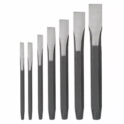 Westward Cold Chisel Set Steel, 2AJA6 (7 Pcs)-28