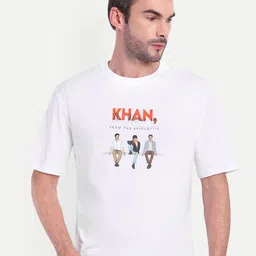 BOLLYWOO.OOO Unisex Bio Finish Graphic Printed Round Neck Cotton Oversized T-shirt-image-80