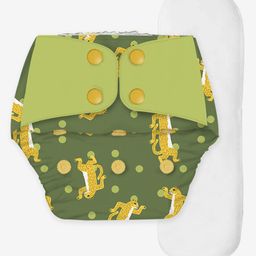 Snugkins Free Size Reusable Organic Cloth Diaper With Terry Soaker - Multicolour-20