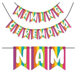 Wobbox Naming Ceremony Banner, Namkaran Banner, naming ceremony decoration items Red Pack of 1-picture-25