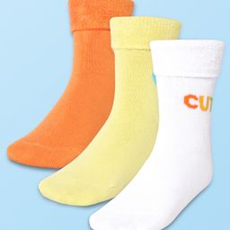 Cute Walk by Babyhug Cotton Knit Anti Bacterial Ankle Length Stripes Design Socks Pack of 3 - Multicolour-picture-12