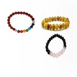 Divine souvenirs Set Of 3 Unisex Artificial Beaded Elasticated Bracelets-3