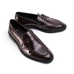 MONKSTORY Men Belted Slip On Formal Shoes-image-3