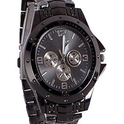 THE SHOPOHOLIC Boys Embellished Dial & Bracelet Style Straps Analogue Watch FULL-BLK-image-5