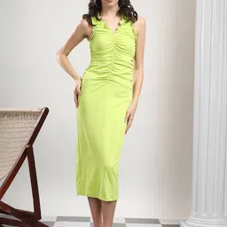 Stylecast X Kotty Sleeveless Ruched Bodycon Midi Dress-image-87