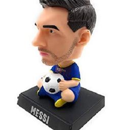 QUIRKMALL Messi Action Figure Limited Edition Bobblehead with Mobile Holder for Car Dashboard Office Desk & Study Table Blue - Height 12 cm image 5