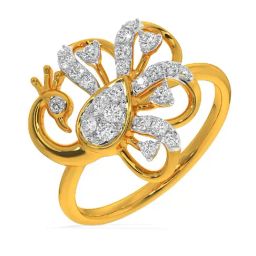 Kisna Diamond & Gold Jewellery Luciana 14k (585) Diamond & Gold Ring For Women-picture-39