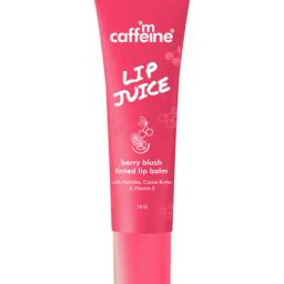 mCaffeine Lip Juice Tinted Lip Balm Berry Blush - 10 gm-34