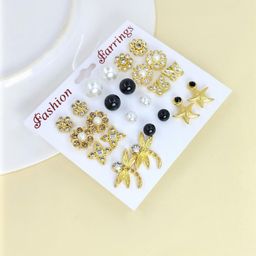 Honbon Women Gold Earrings-image-38