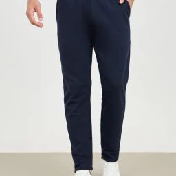Styli Navy Slim Fit Cotton Trackpants-picture-25