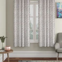 Hosta Homes Brown Polyester Window Blackout Curtain-7