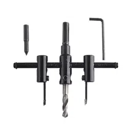 B K JAGAN & CO Adjustable Circle Cutter Drill Bit Kit, 30-120 mm (Black)-32