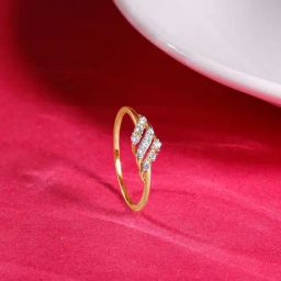 GIVA 14K Gold Classy Lab Grown Diamond Ring for Women-image-89