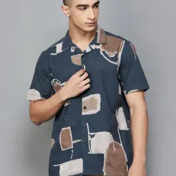 Fame Forever By Lifestyle Black Regular Fit Printed Shirt-picture-42