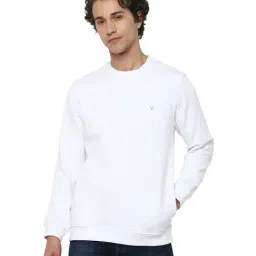 Allen Solly White Round Neck Sweatshirt-image-49