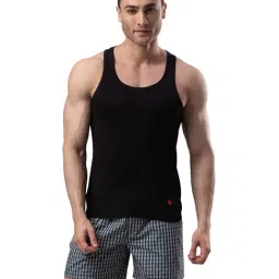 UnderJeans by Spykar Black Vest-image-21