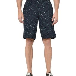 Vimal Jonney Blue Printed Shorts-image-94