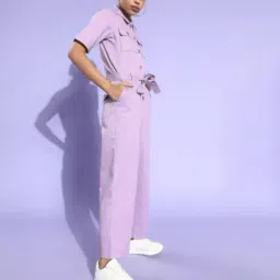 Style Quotient Lilac Regular Fit Jumpsuit-image-85