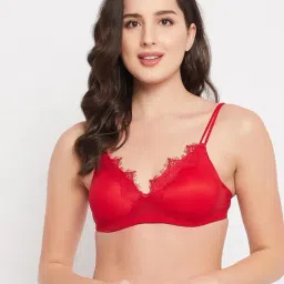 Clovia Red Lace Padded Bra-picture-17