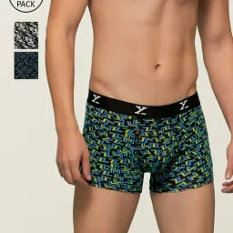 XYXX White & Black Printed Trunks (Pack of 3)-picture-26