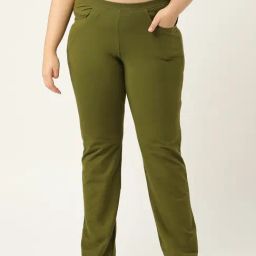 theRebelinme Green Cotton Regular Fit Pants-image-78